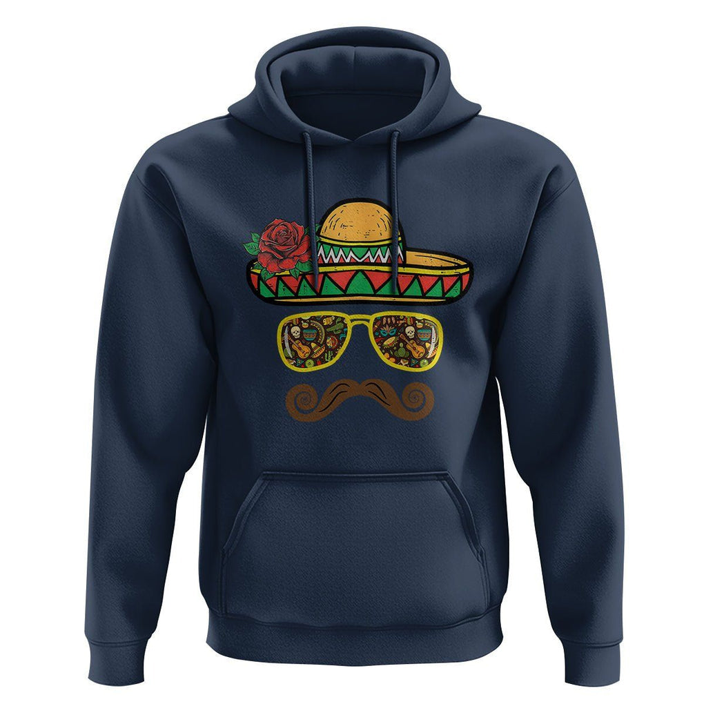 Cinco De Mayo Hoodie Funny Sombrero Face Fiesta Party Mexico Costume TS11 Navy Print Your Wear