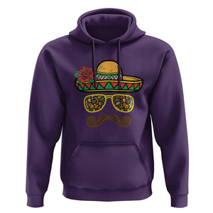 Cinco De Mayo Hoodie Funny Sombrero Face Fiesta Party Mexico Costume TS11 Purple Print Your Wear