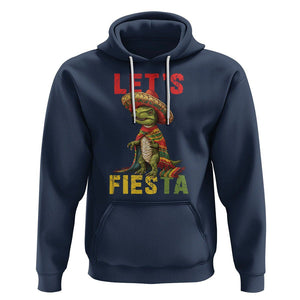 Cinco De Mayo Hoodie Let's Fiesta Mexican Dinosaur Toddler Boys TS09 Navy Printyourwear