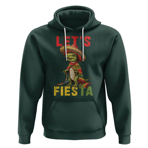 Cinco De Mayo Hoodie Let's Fiesta Mexican Dinosaur Toddler Boys TS09 Dark Forest Green Printyourwear