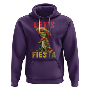 Cinco De Mayo Hoodie Let's Fiesta Mexican Dinosaur Toddler Boys TS09 Purple Printyourwear