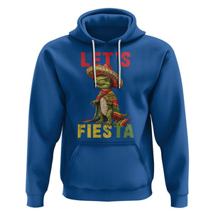 Cinco De Mayo Hoodie Let's Fiesta Mexican Dinosaur Toddler Boys TS09 Royal Blue Printyourwear