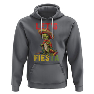 Cinco De Mayo Hoodie Let's Fiesta Mexican Dinosaur Toddler Boys TS09 Charcoal Printyourwear