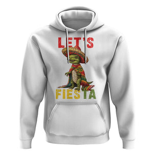 Cinco De Mayo Hoodie Let's Fiesta Mexican Dinosaur Toddler Boys TS09 White Printyourwear
