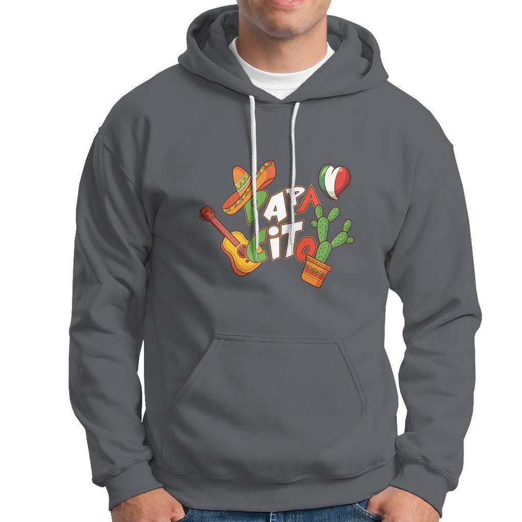 Cinco De Mayo Hoodie Papacito Family Matching Mexican Dad TS09 Charcoal Printyourwear