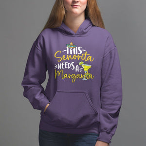 Cinco De Mayo Hoodie This Senorita Needs A Margarita Funny Drinking TS09 Purple Printyourwear