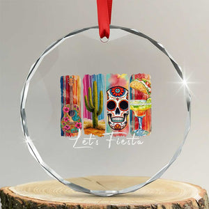 Cinco De Mayo Lets Fiest Crystal Glass Ornament Funny Mexican Party Gift TS12 Transparent Glass 3'' Circle Print Your Wear