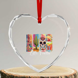 Cinco De Mayo Lets Fiest Heart Crystal Glass Ornament Funny Mexican Party Gift TS12 Transparent Glass 3'' Heart Print Your Wear