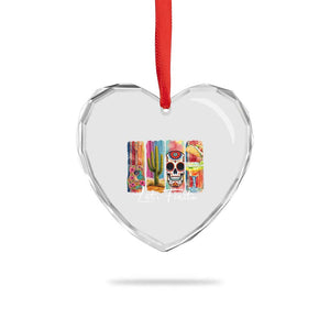 Cinco De Mayo Lets Fiest Heart Crystal Glass Ornament Funny Mexican Party Gift TS12 Print Your Wear