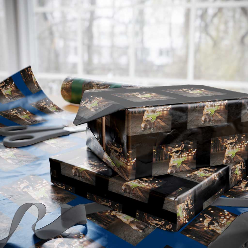Cinco de Mayo Margarita Wrapping Paper Roll Funny Chihuahua Drinking Cocktail Mexican Fiesta Gift TS14 Black Print Your Wear