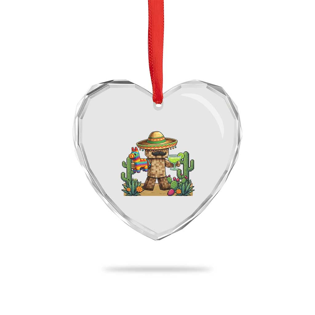 Cinco De Mayo Mexican Gamer Heart Crystal Glass Ornament Video Game Fiesta Gift TS12 Print Your Wear