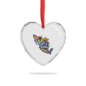 Cinco De Mayo Party Mexican Map Heart Crystal Glass Ornament Lets Fiesta TS12 Print Your Wear