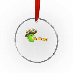 Cinco De Mayo Retro Game Crystal Glass Ornament Funny Sombrero Character Chasing Taco Cat TS12 Print Your Wear