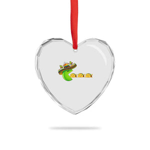 Cinco De Mayo Retro Game Heart Crystal Glass Ornament Funny Sombrero Character Chasing Taco Cat TS12 Print Your Wear
