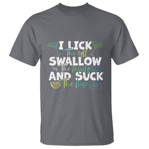 Cinco De Mayo T Shirt - I Lick The Salt Swallow The Tequila Funny Holiday Humor Tee TS09 Charcoal Printyourwear