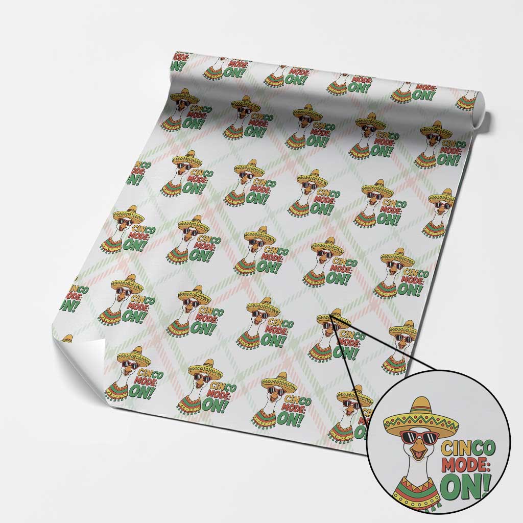 Cinco Mode On Wrapping Paper Roll Silly Goose Cinco De Mayo Fiesta TS14 Christmas Plaid Print Your Wear