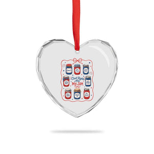 Civil Rights Are My Jam Heart Crystal Glass Ornament Liberal Values 4th Of July Equal Rights Feminist LGBT Ally