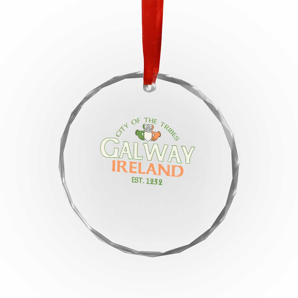 Claddagh Galway Ireland Crystal Glass Ornament City Of The Tribes Est 1232 TS11 Print Your Wear