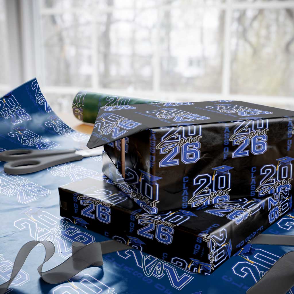 Class of 2026 Senior Wrapping Paper Roll School Graduation 26 TS11 Black Print Your Wear