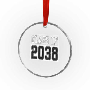 Class of 2038 Crystal Glass Ornament Grow With Me To Graduation TS10 Print Your Wear