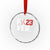 Classic Baseball Jersey Number 23 Crystal Glass Ornament Fo23ever #23 Ball Sports Fan - Print Your Wear