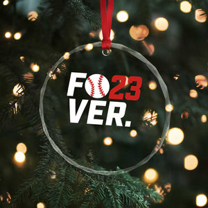 Classic Baseball Jersey Number 23 Crystal Glass Ornament Fo23ever #23 Ball Sports Fan - Print Your Wear