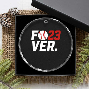 Classic Baseball Jersey Number 23 Crystal Glass Ornament Fo23ever #23 Ball Sports Fan - Print Your Wear