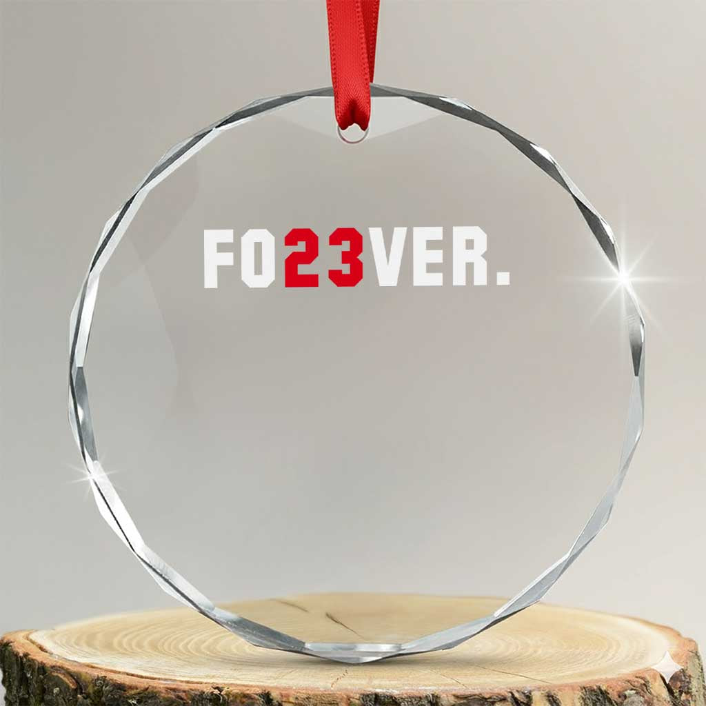 Classic Baseball Jersey Number 23 Crystal Glass Ornament Fo23ever #23 Vintage Sports Fan TS02