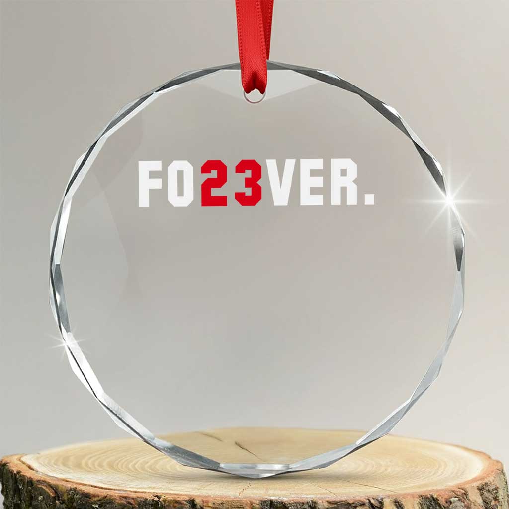 Classic Baseball Jersey Number 23 Crystal Glass Ornament Fo23ever #23 Vintage Sports Fan TS02