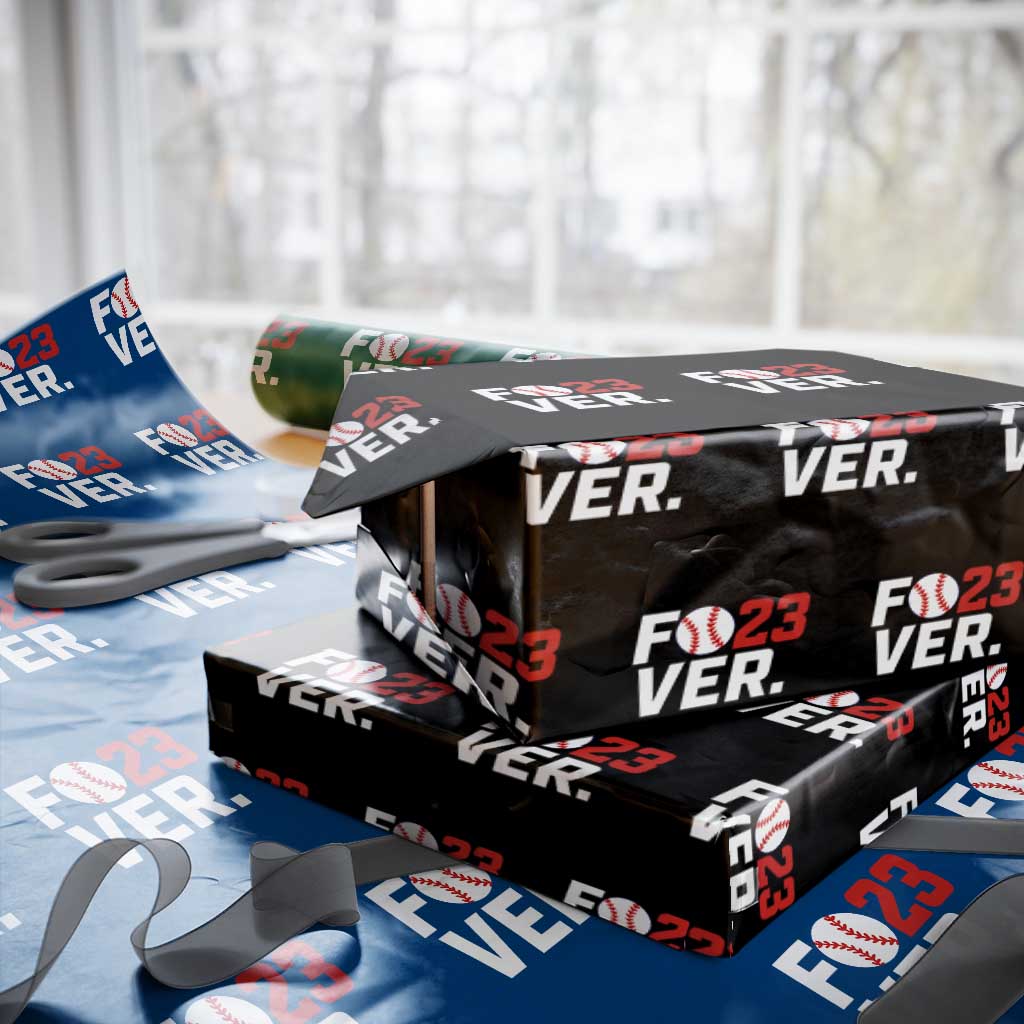 Classic Baseball Jersey Number 23 Wrapping Paper Roll Fo23ever #23 Ball Sports Fan - Print Your Wear