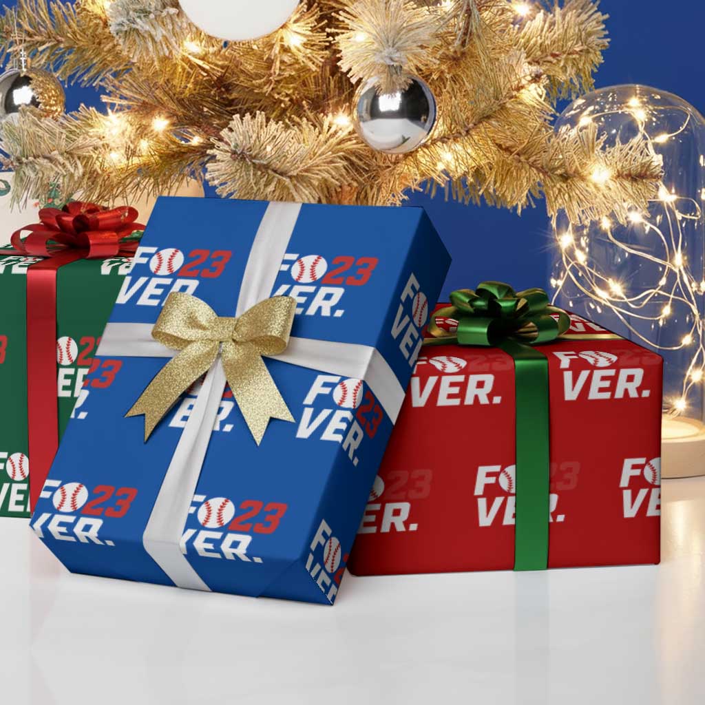 Classic Baseball Jersey Number 23 Wrapping Paper Roll Fo23ever #23 Ball Sports Fan - Print Your Wear