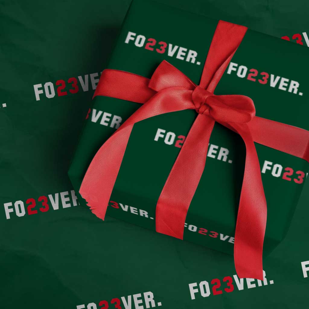 Classic Baseball Jersey Number 23 Wrapping Paper Roll Fo23ever #23 Vintage Sports Fan - Print Your Wear