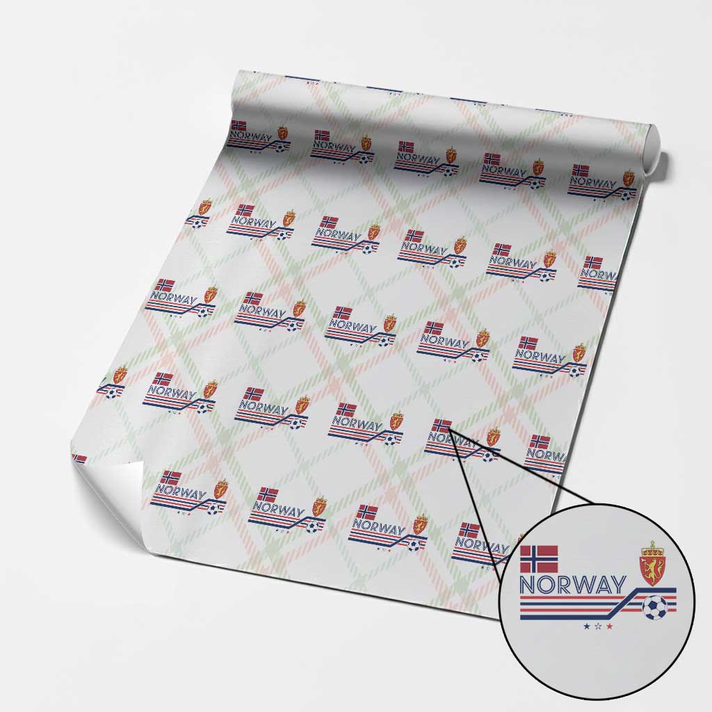 Classic Norway Football Emblem Graphic Wrapping Paper Roll Retro Norwegian Flag Coat of Arms Norge Soccer Fans TS02 Christmas Plaid Print Your Wear