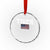 Classic Tigers Crystal Glass Ornament Retro Varsity Vintage Sports Team Name USA Flag TS10 Transparent Glass 3'' Circle Print Your Wear