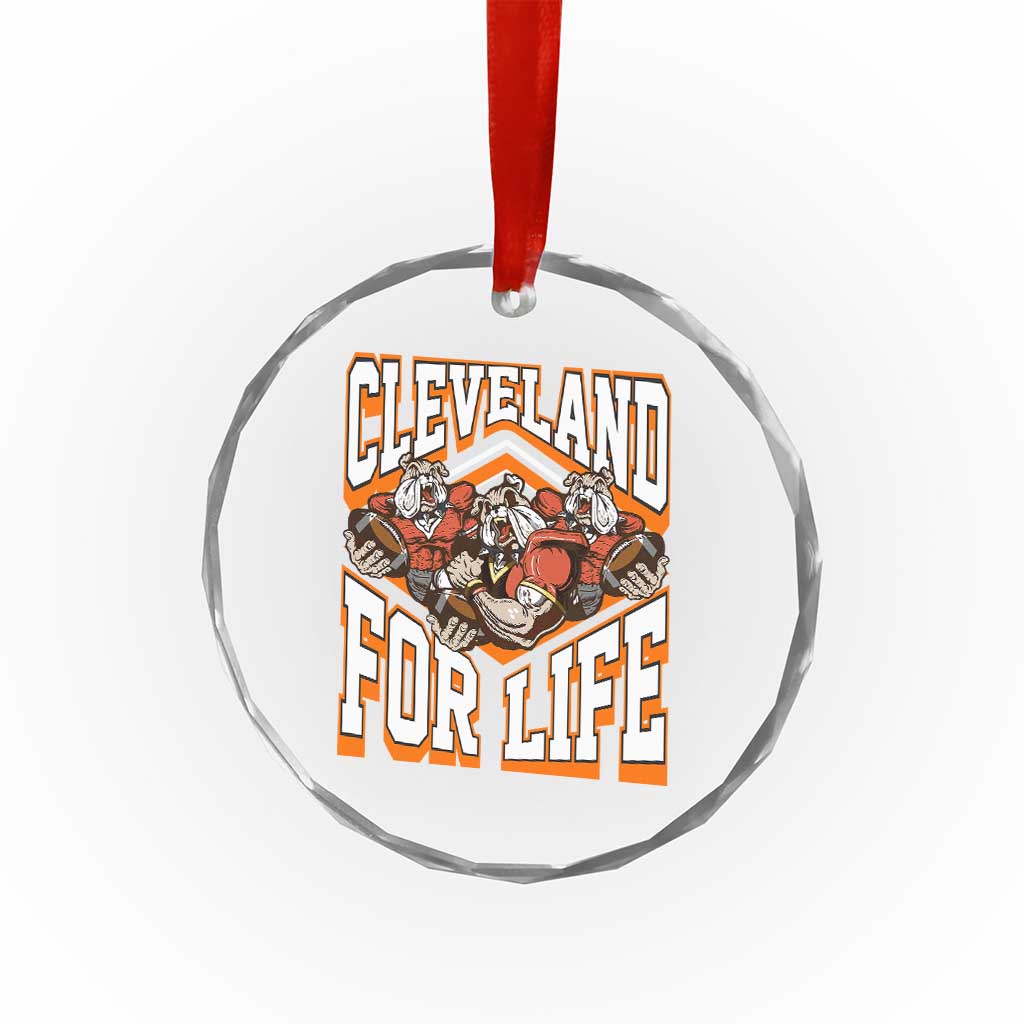 Cleveland For Life Crystal Glass Ornament CFBB Fan Gift TS12 Print Your Wear
