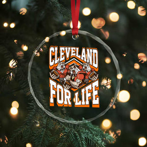 Cleveland For Life Crystal Glass Ornament CFBB Fan Gift TS12 Print Your Wear
