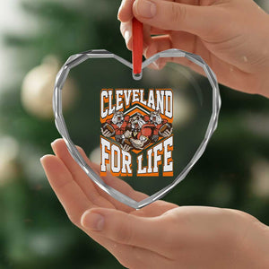 Cleveland For Life Heart Crystal Glass Ornament CFBB Fan Gift TS12 Print Your Wear