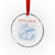 Coastal Cowgirl Crystal Glass Ornament Funny Western Country Rodeo Cowgirl Fishing TS10 Transparent Glass 3'' Circle Print Your Wear