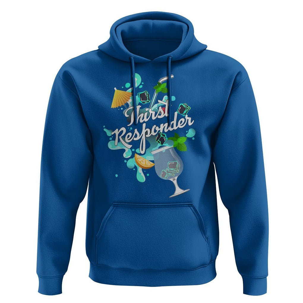 Cocktail Lover Hoodie Thirst Responder Funny Mixologists Bartender TS11 Royal Blue Print Your Wear