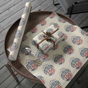 Colorado Rocky Mountains 150th Anniversary Wrapping Paper Roll Sesquicentennial 1876 2026 Patriotic Graphic TS02 Beige Print Your Wear