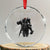 Combat Medic Crystal Glass Ornament In Our World The Title Doc Is Not Earned Form A Fancy Degree TS11 Transparent Glass 3'' Circle Print Your Wear