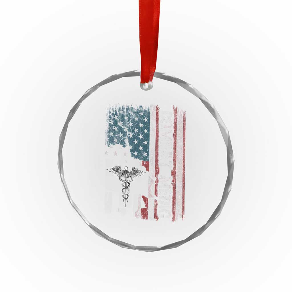 Combat Medic Soldier Crystal Glass Ornament Medical Military American Flag TS11 Print Your Wear