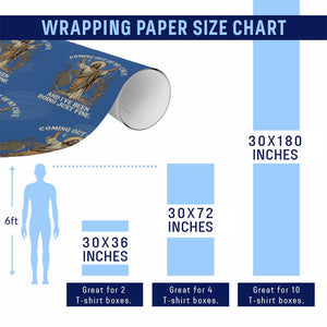 Coming Out Of My Cave Christian Easter Wrapping Paper Roll Risen Jesus Tomb Scene Inspirational Faith Message Gift TS02 Print Your Wear