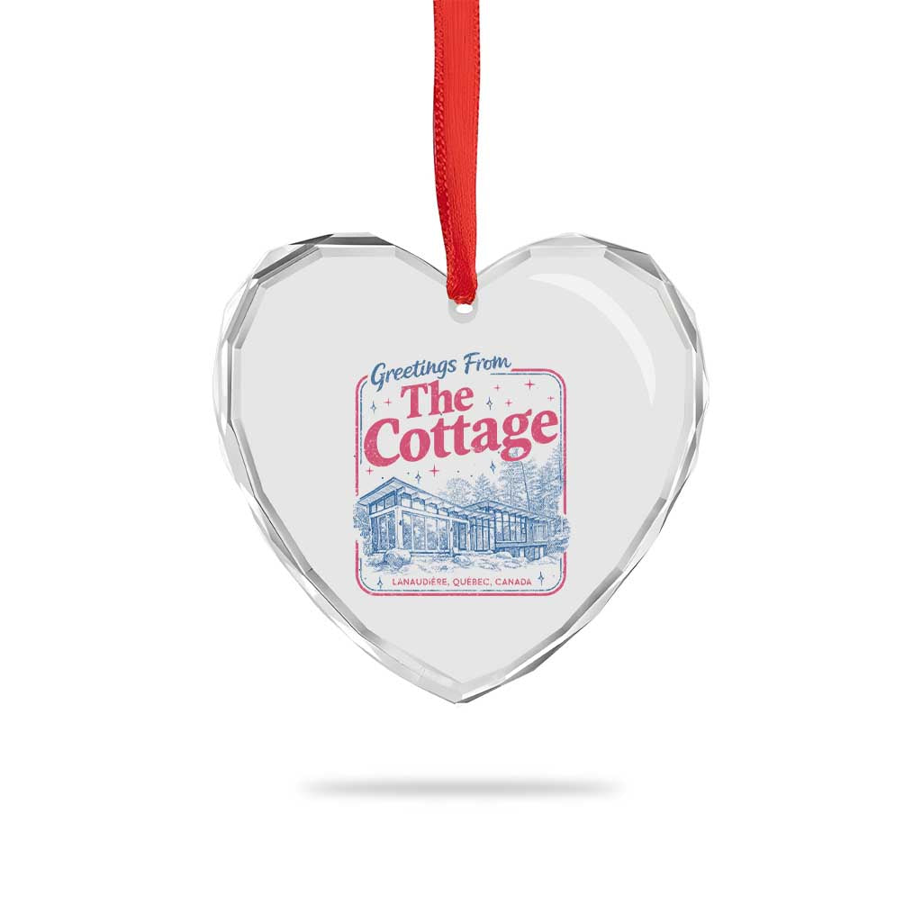 Coming To The Cottage Heart Crystal Glass Ornament LGBT Romance Hockey Fan TS10 Print Your Wear