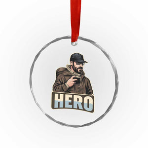 Community Hero Alex Pretti Crystal Glass Ornament Minneapolis Support Gift TS12 Print Your Wear