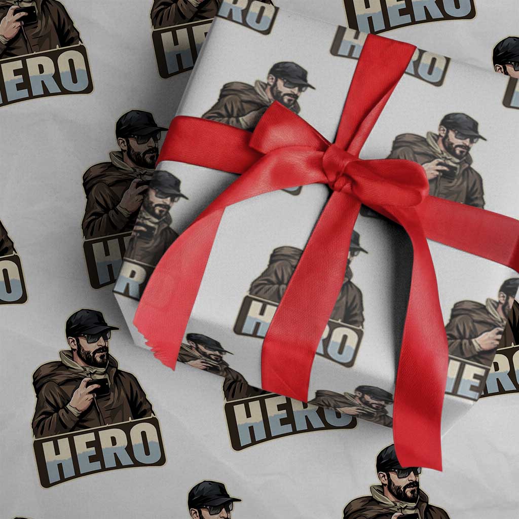 Community Hero Alex Pretti Wrapping Paper Roll Minneapolis Support Gift TS12 White Print Your Wear