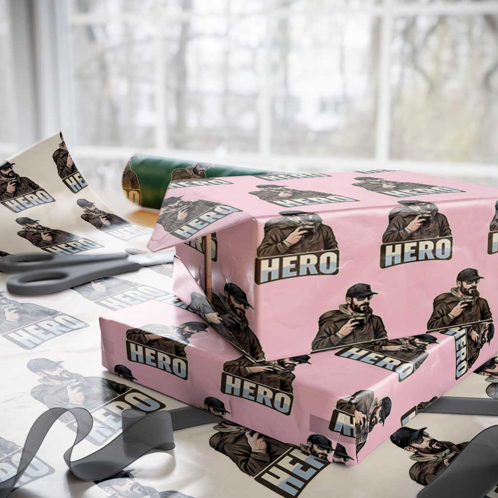 Community Hero Alex Pretti Wrapping Paper Roll Minneapolis Support Gift TS12 Light Pink Print Your Wear