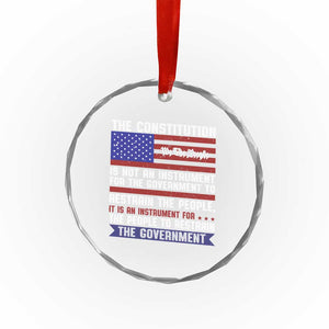 Constitution Liberty American Patriotic Crystal Glass Ornament We The People US Flag TS02 Print Your Wear