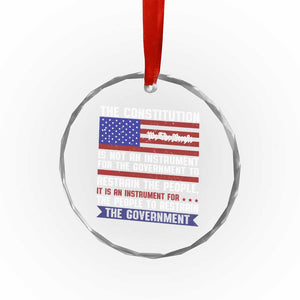Constitution Liberty American Patriotic Crystal Glass Ornament We The People US Flag TS02 Print Your Wear