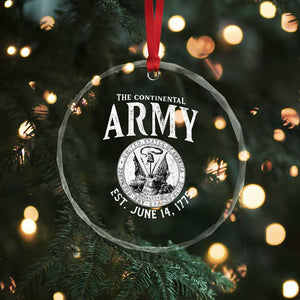Continental Army America Independence Revolutionary War Seal Crystal Glass Ornament TS11 Print Your Wear